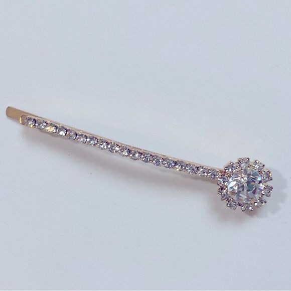 4/$30 Tone Gold Asesores Rhinestone Hair Pins Available 23 Pc - Picture 1 of 8